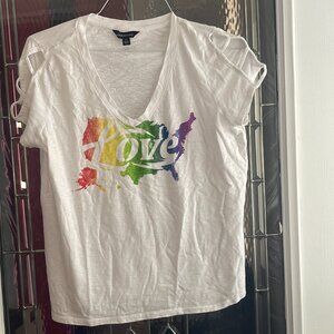 Rock & Republic Rainbow Pride USA T-Shirt Size XL